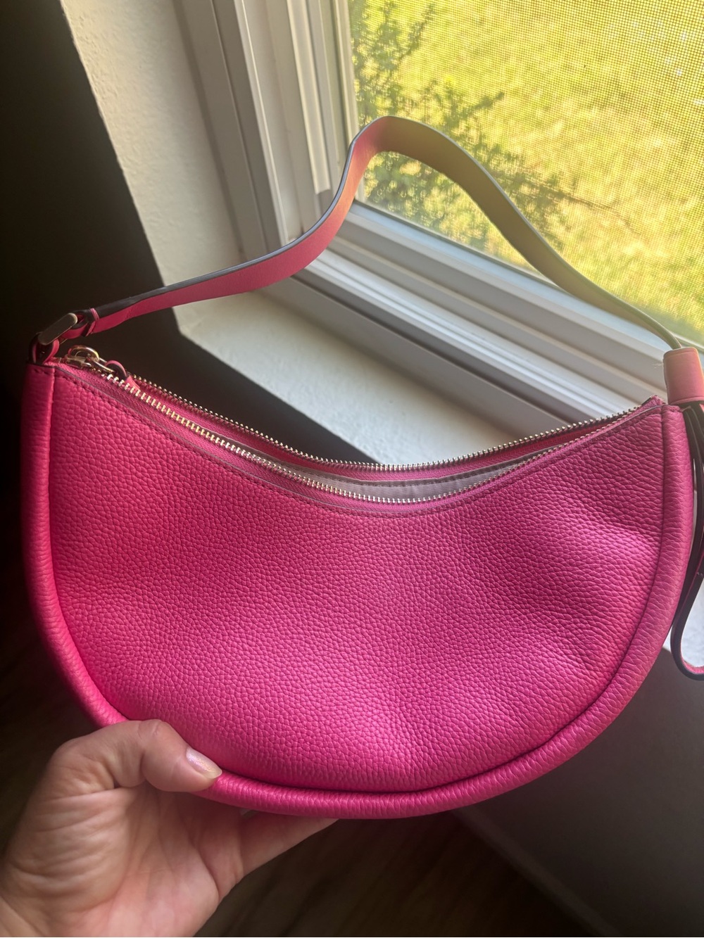 kate spade Hot Pink Crescent Shoulder Bag